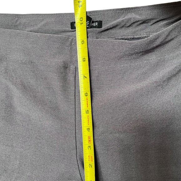 Eileen Fisher Womens Gray Knit Pull On Straight Leg Stretch‎ Pants Viscose Sz LT - Picture 4 of 9